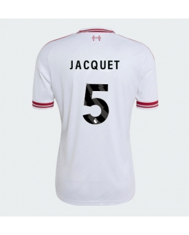 Billige Fotballdrakt Liverpool Jeremy Jacquet #5 Replika Bortedrakt 2026-27 Kortermet